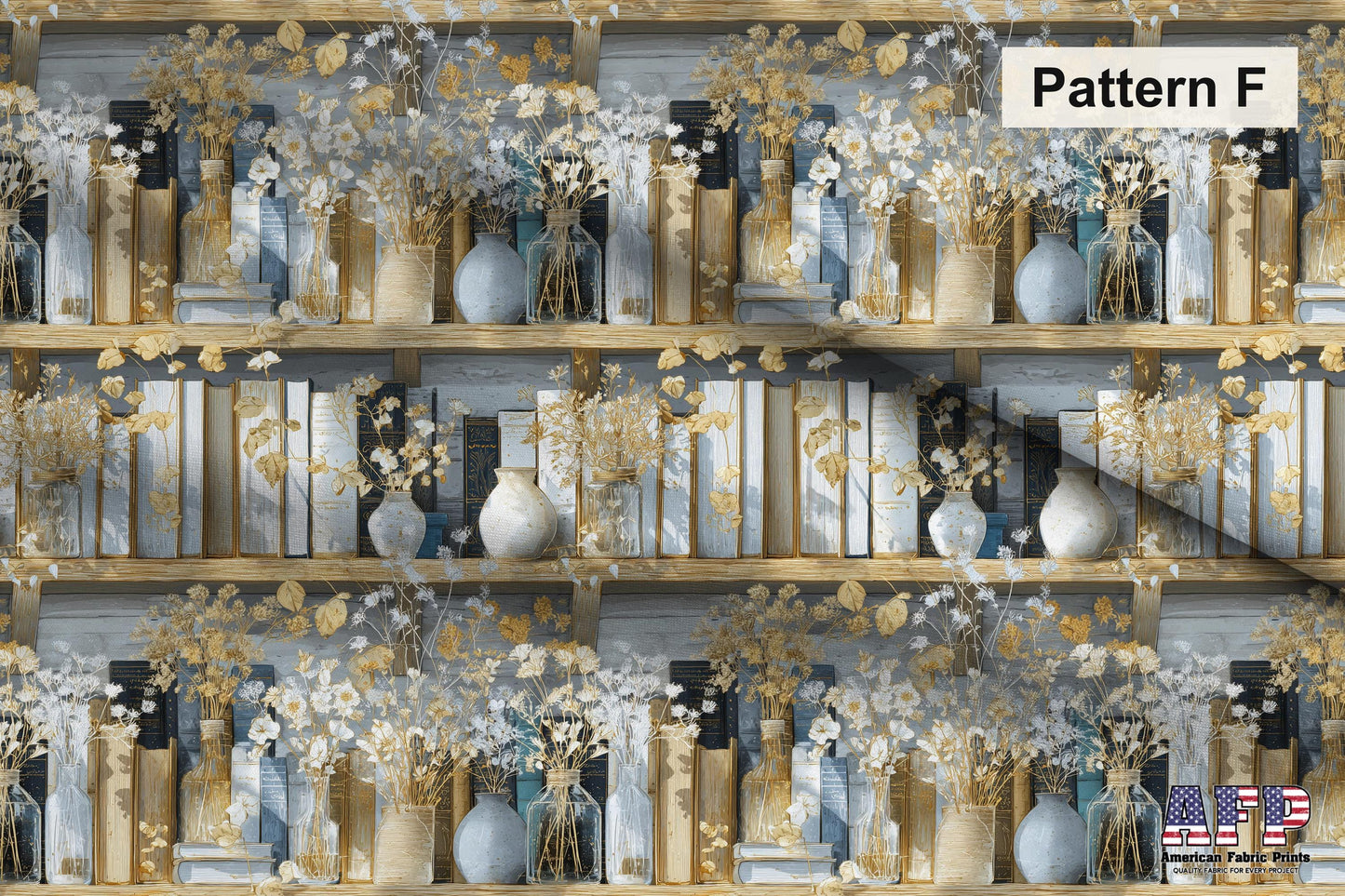 Elegant Bookshelves Fabric Bundle Set - Shop now at American Fabric Prints