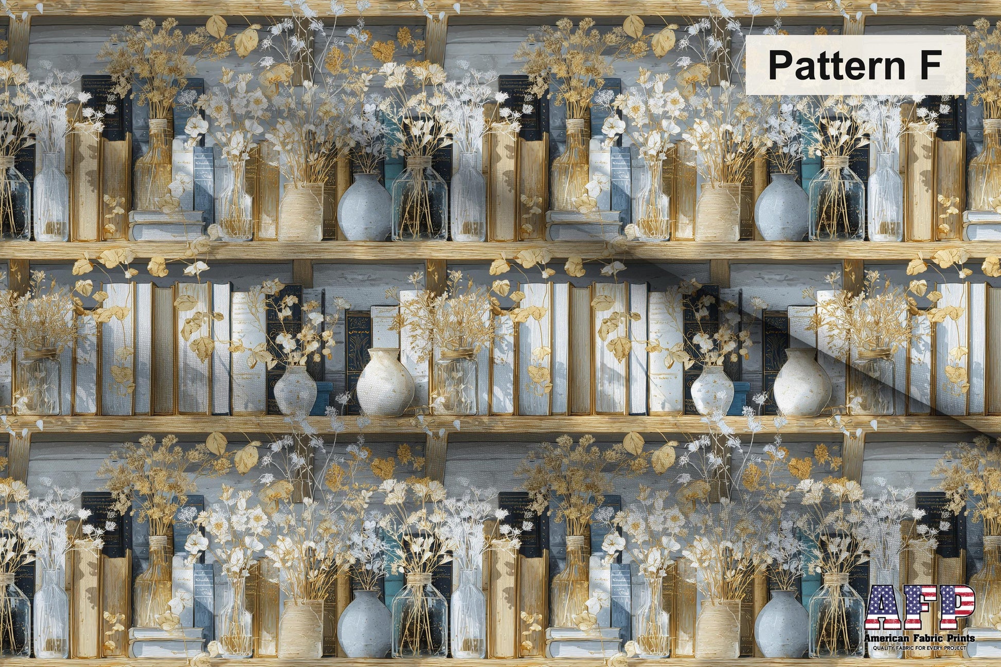 Elegant Bookshelves Fabric Bundle Set - Shop now at American Fabric Prints