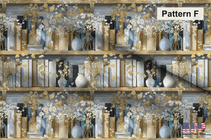 Elegant Bookshelves Fabric Bundle Set - Shop now at American Fabric Prints