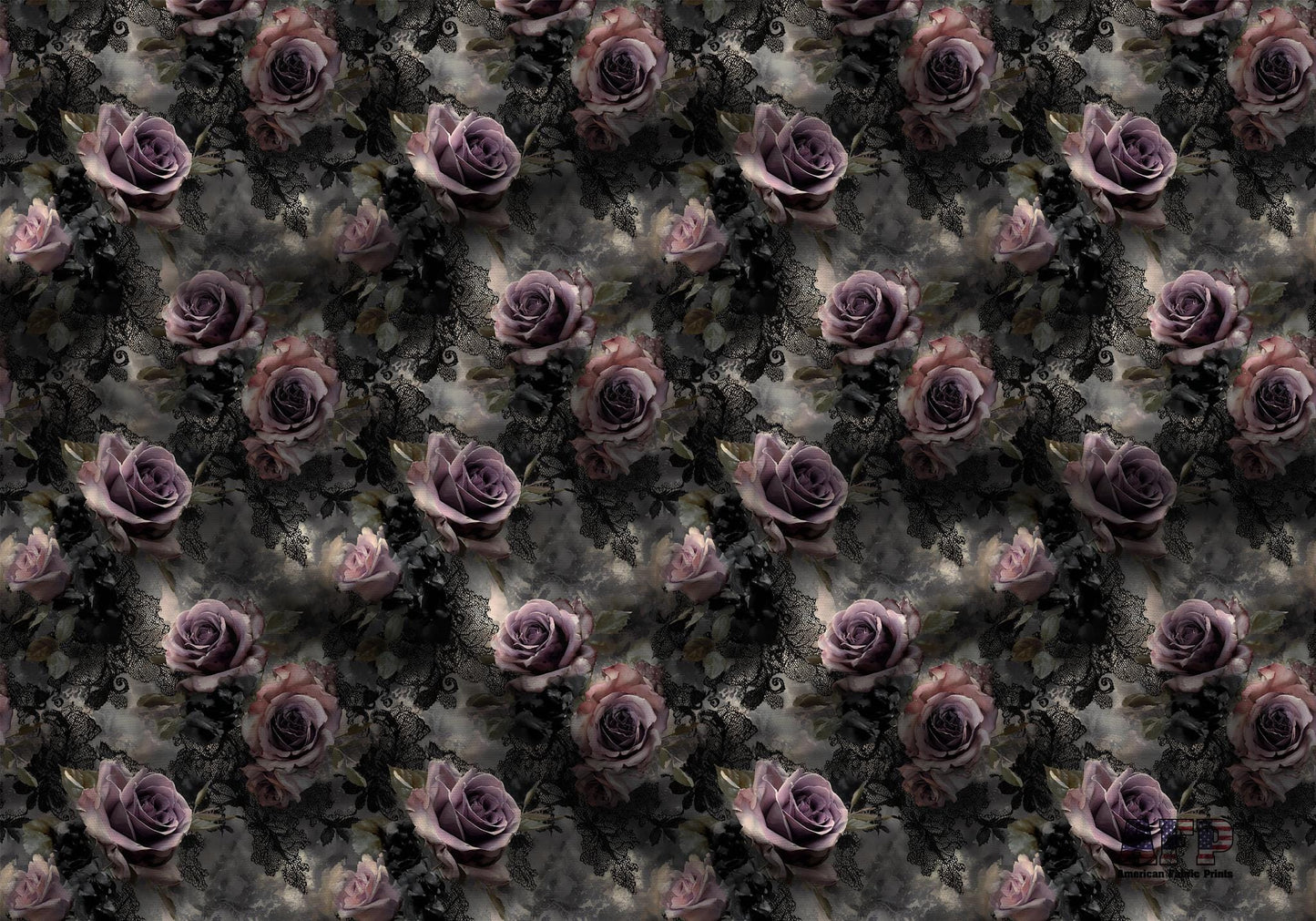 Victorian Goth Floral Fabric - Shop now at American Fabric Prints