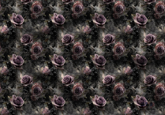 Victorian Goth Floral Fabric - Shop now at American Fabric Prints