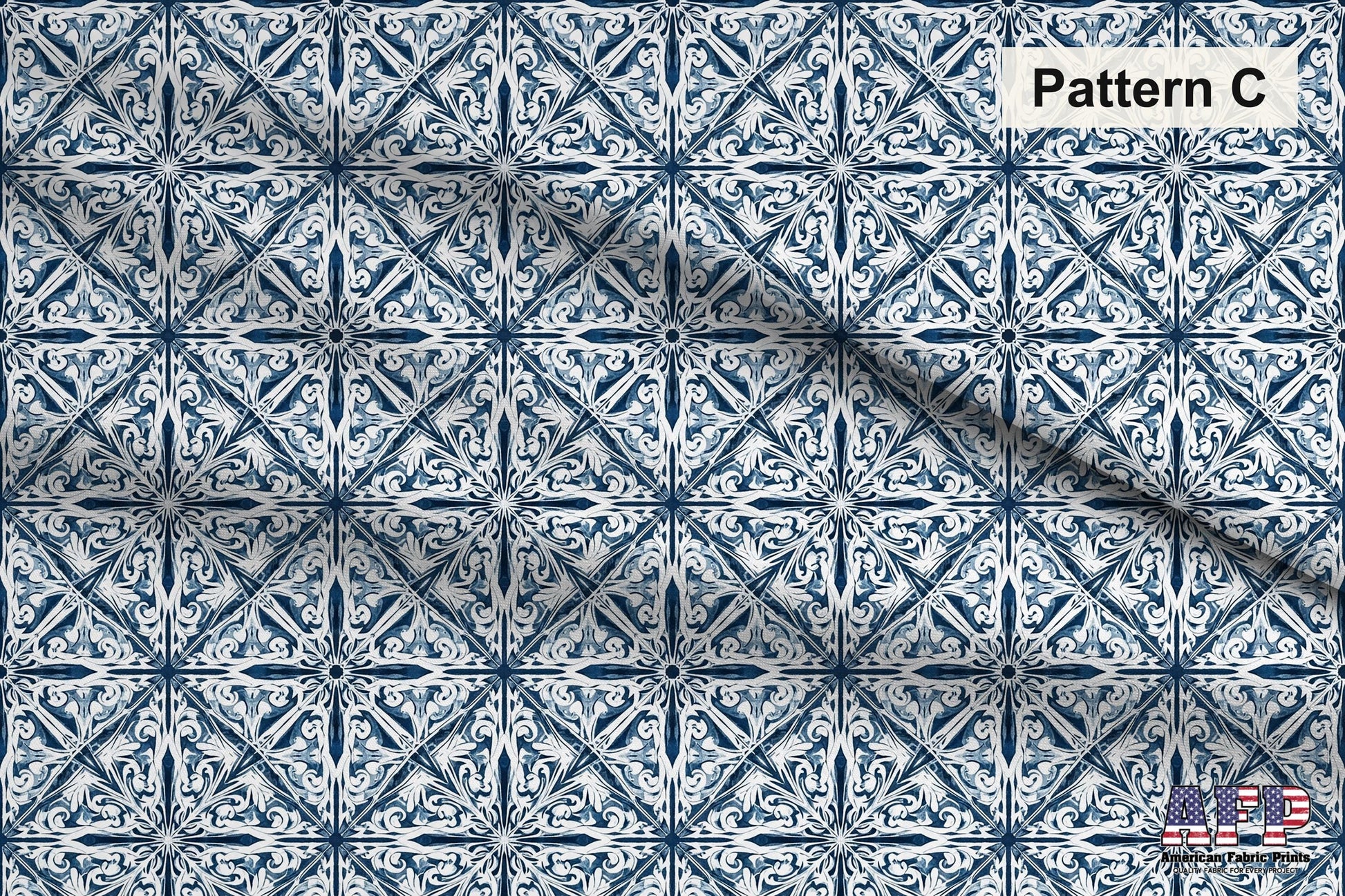 Patterned Arabesque Tiles 2 Fabric Bundle Set - Shop now at American Fabric Prints