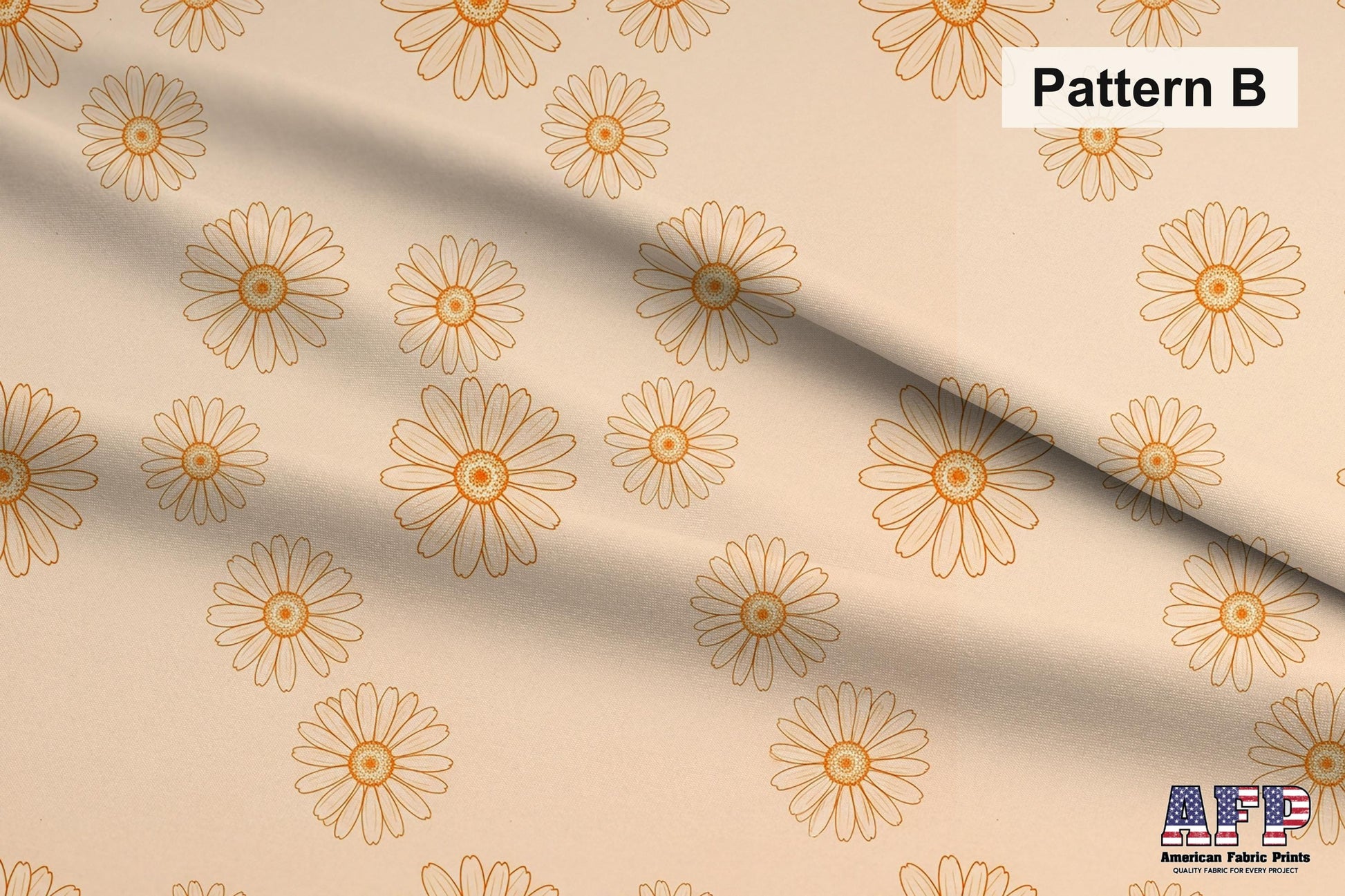 Blue and Orange Daisies Fabric Bundle Set - Shop now at American Fabric Prints