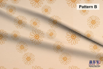 Blue and Orange Daisies Fabric Bundle Set - Shop now at American Fabric Prints