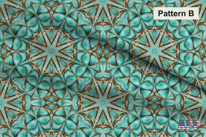 Arabesque Teals 2 Fabric Bundle Set - Shop now at American Fabric Prints