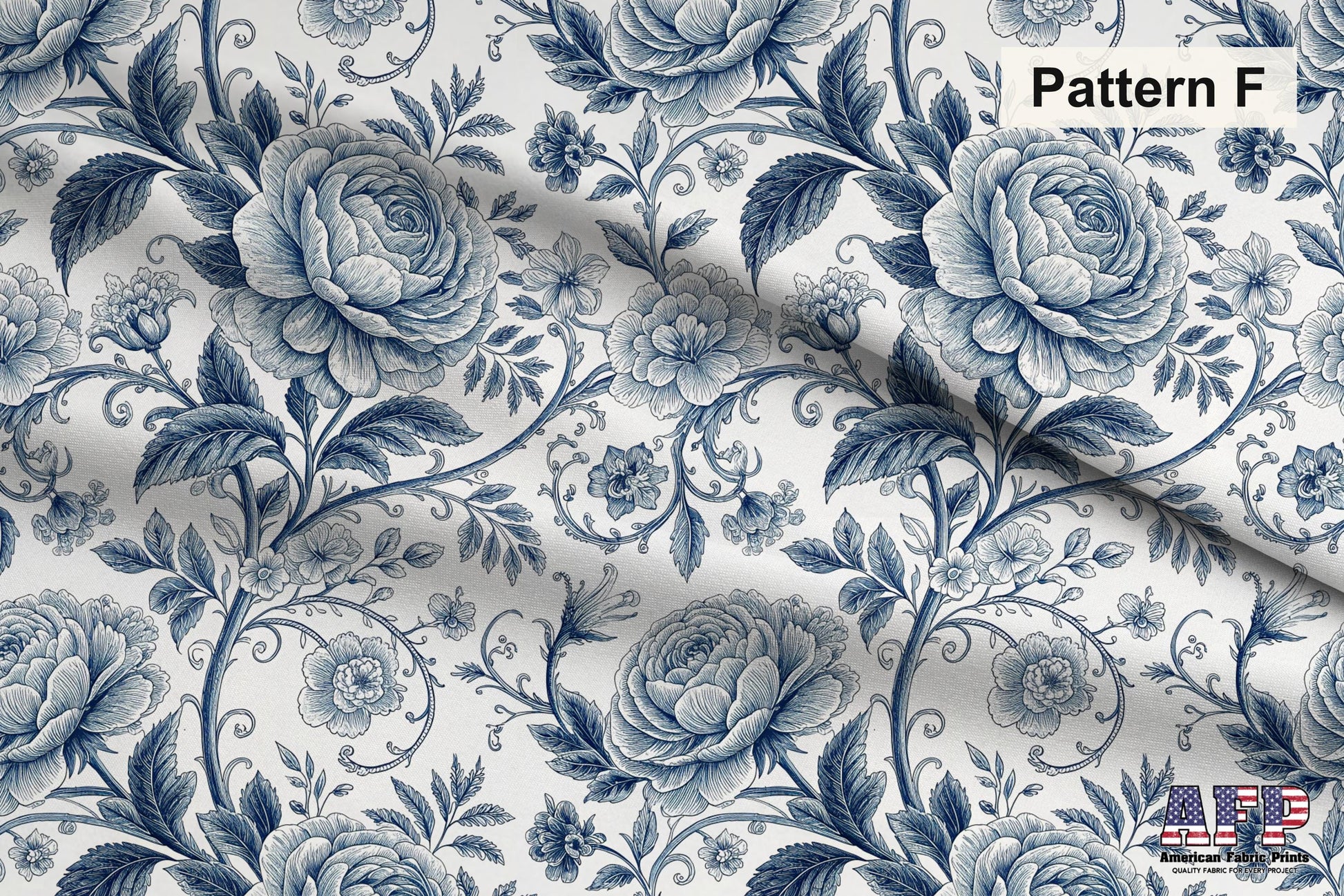 Blue Porcelain Garden 2 Fabric Bundle Set - Shop now at American Fabric Prints