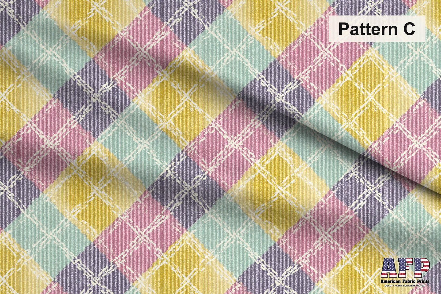 Pastel Tartan and Plaid Fabric Bundle Set - Shop now at American Fabric Prints