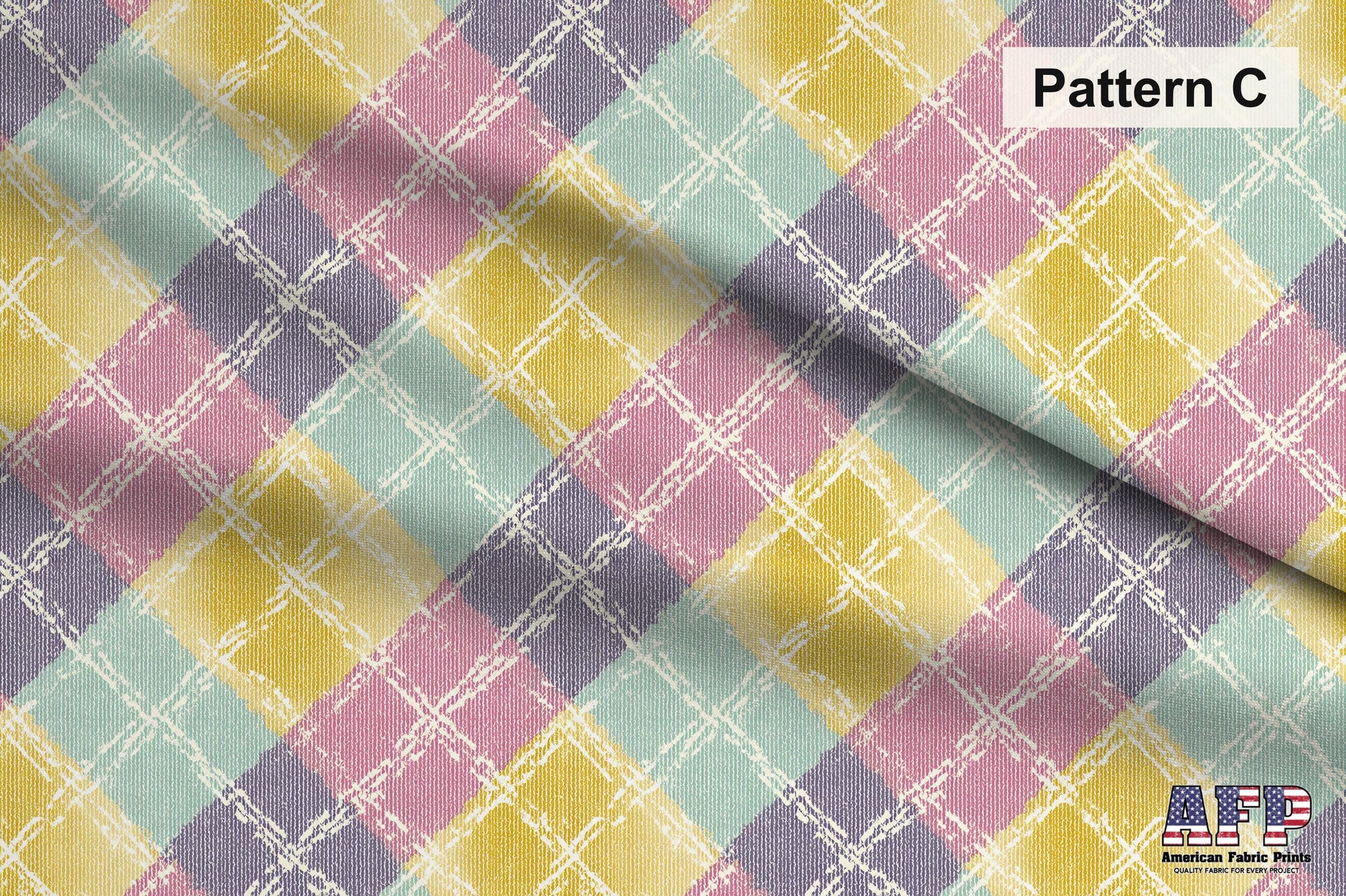 Pastel Tartan and Plaid Fabric Bundle Set - Shop now at American Fabric Prints