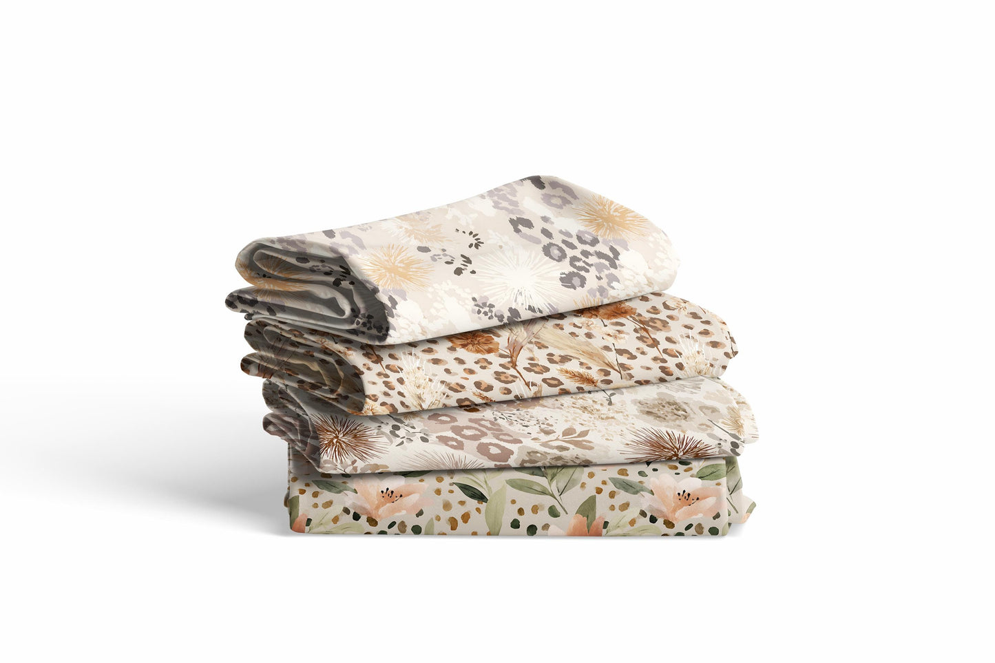 Pastel Boho Leopard Fabric Bundle Set - Shop now at American Fabric Prints