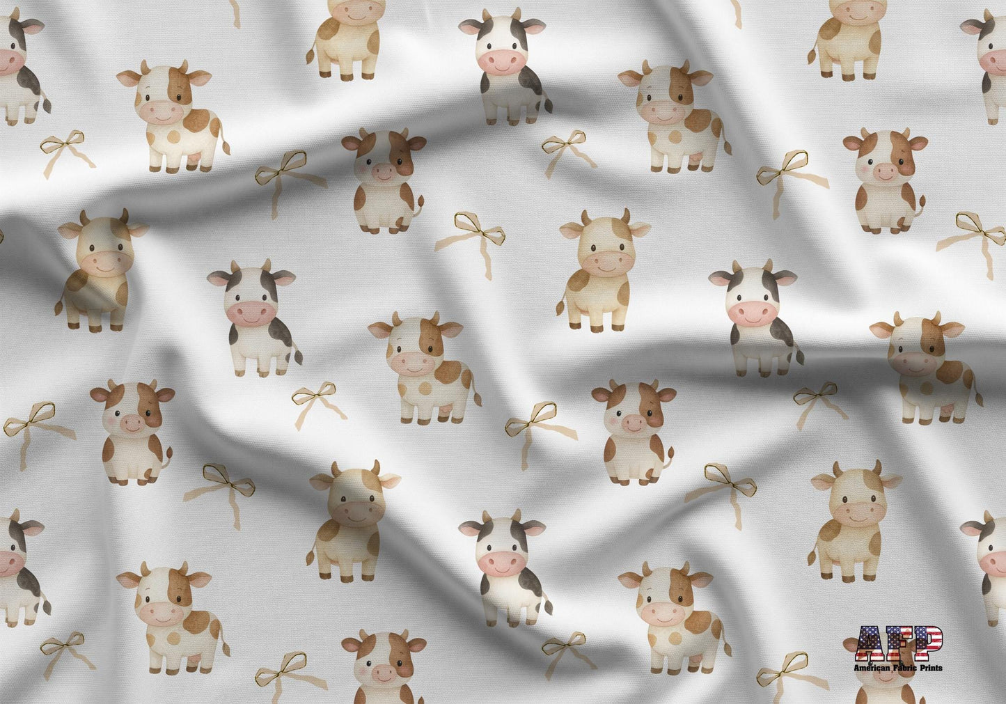 Little Coquette Cattle Fabric - Shop now at American Fabric Prints