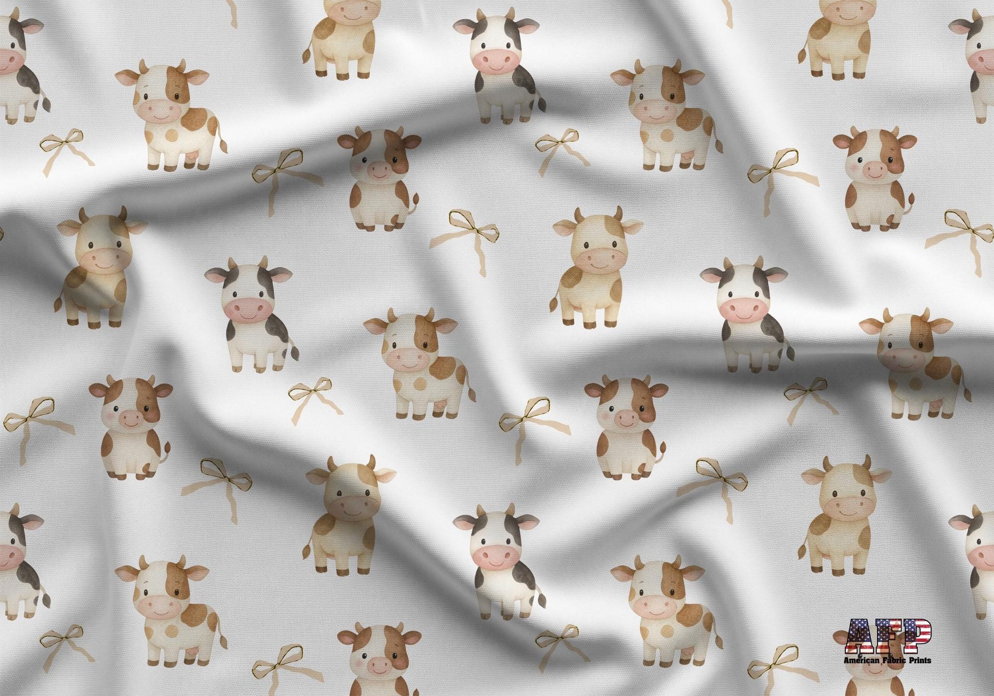 Little Coquette Cattle Fabric - Shop now at American Fabric Prints