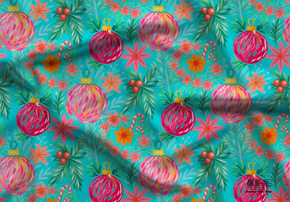 Tropical Christmas Fabric - Shop now at American Fabric Prints