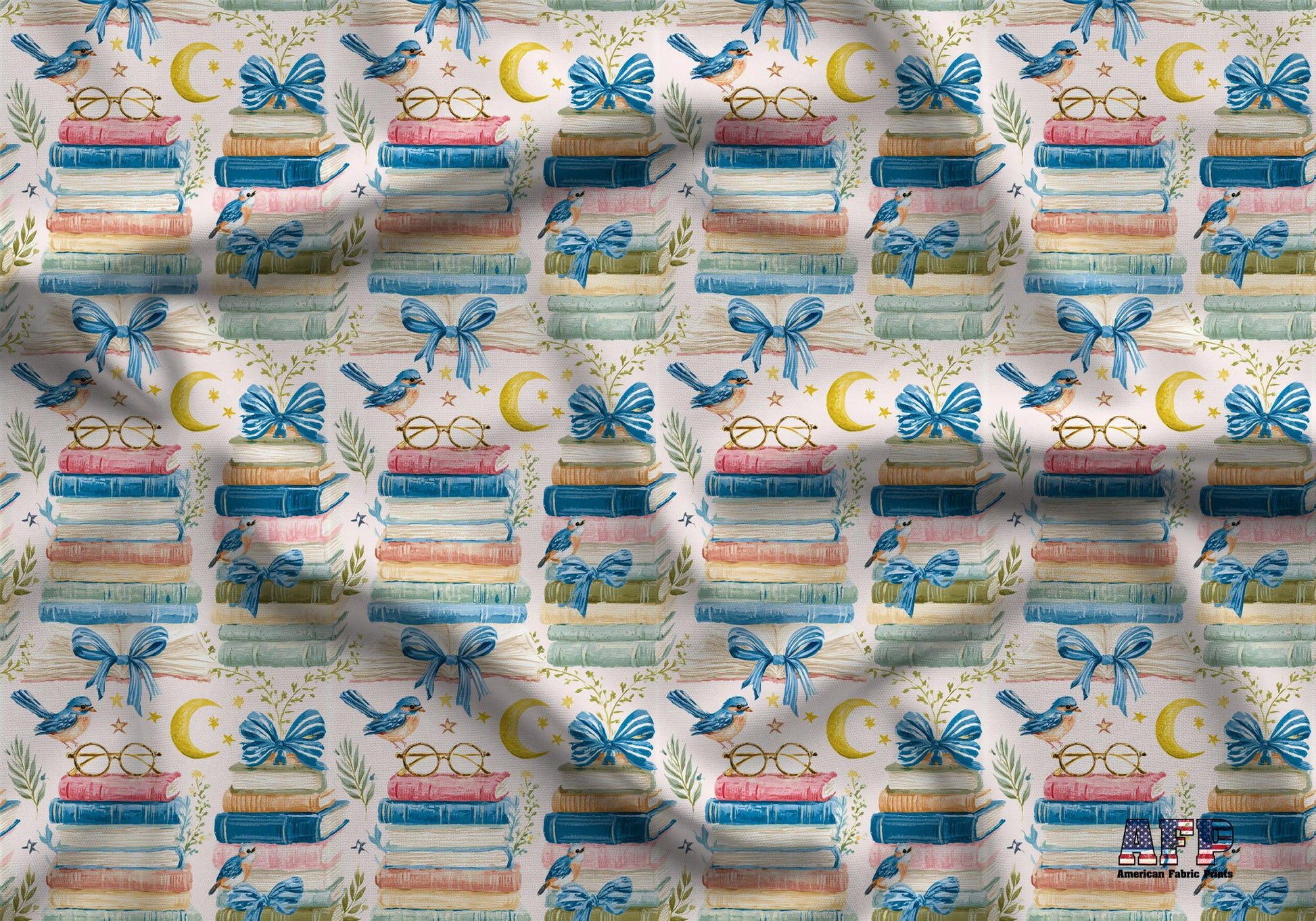 Preppy Books Fabric - Shop now at American Fabric Prints