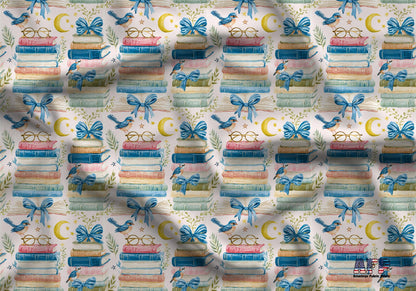 Preppy Books Fabric - Shop now at American Fabric Prints