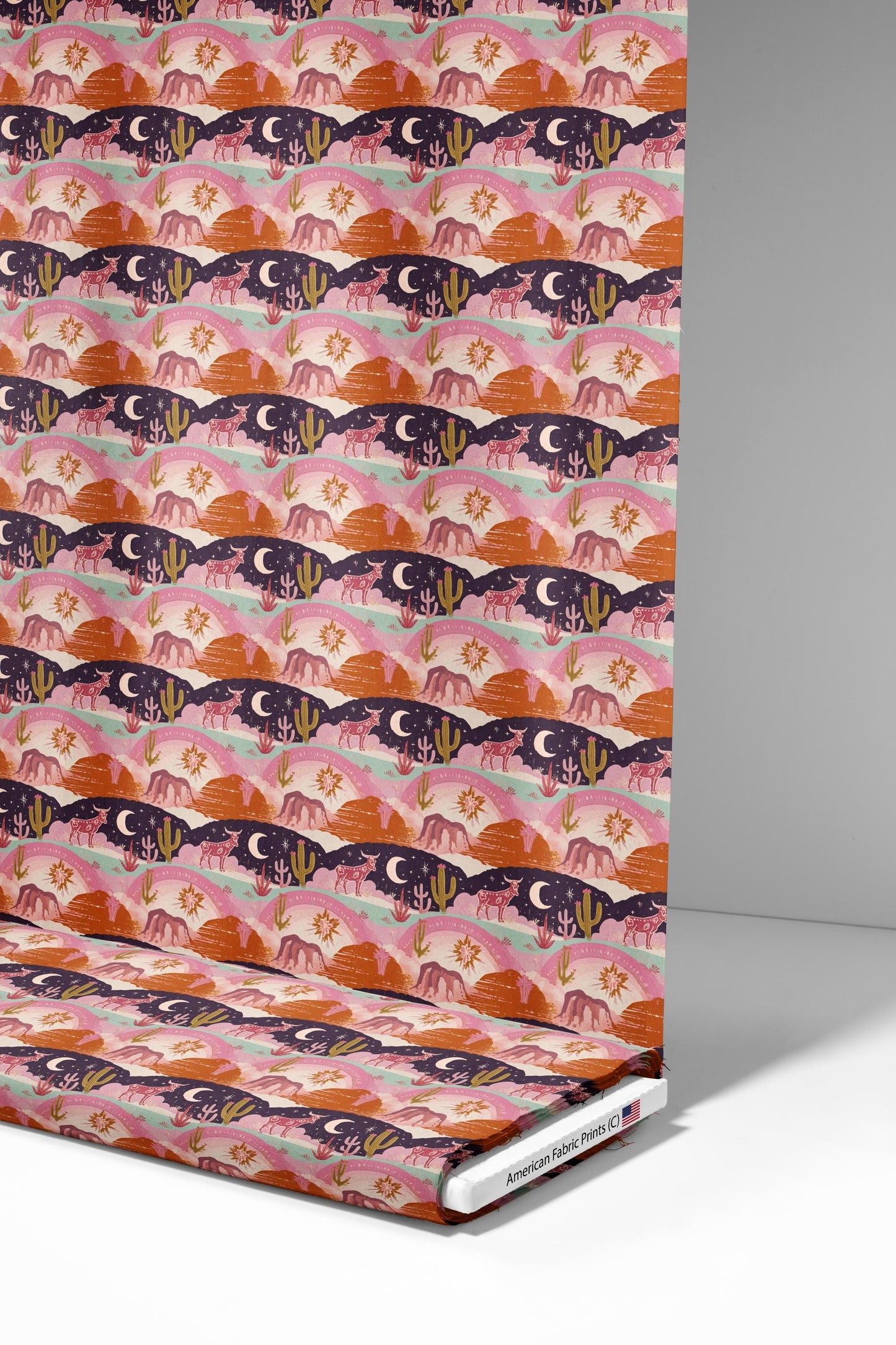 Painted Desert Night Fabric - Shop now at American Fabric Prints