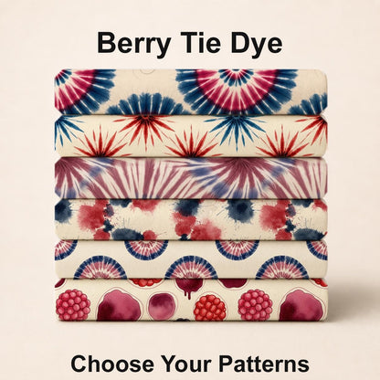 Berry Tie Dye Fabric Bundle Set - Shop now at American Fabric Prints