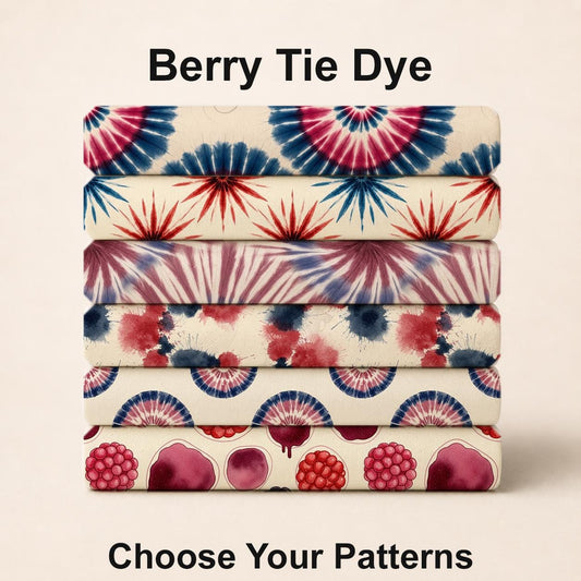 Berry Tie Dye Fabric Bundle Set - Shop now at American Fabric Prints