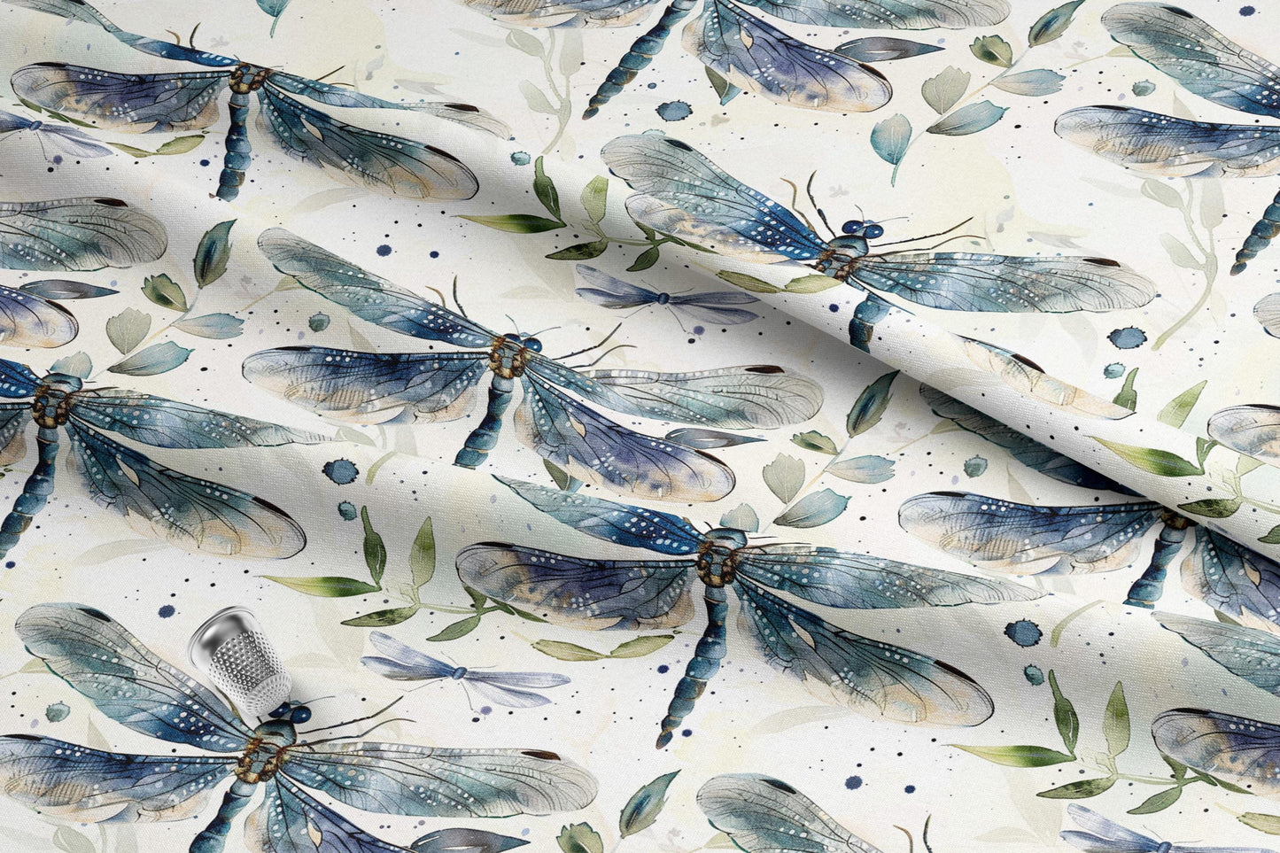 Dragonfly Fabric | Premium Cotton Quilt Fabric | Spring Lake Quilting Cotton | Made in the USA | American Fabric Prints | Dragonflies Quilt