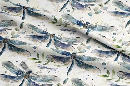 Dragonfly Fabric | Premium Cotton Quilt Fabric | Spring Lake Quilting Cotton | Made in the USA | American Fabric Prints | Dragonflies Quilt