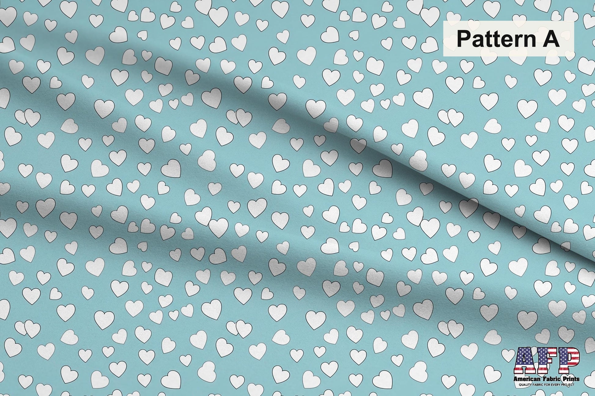 Blue Hearts Fabric Bundle Set - Shop now at American Fabric Prints