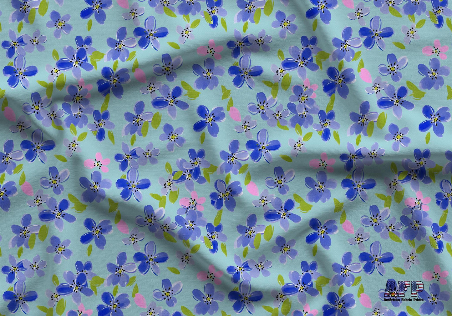Fields of Blue Fabric - Shop now at American Fabric Prints