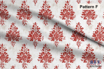 Red French Country Toile Fabric Bundle Set - Shop now at American Fabric Prints