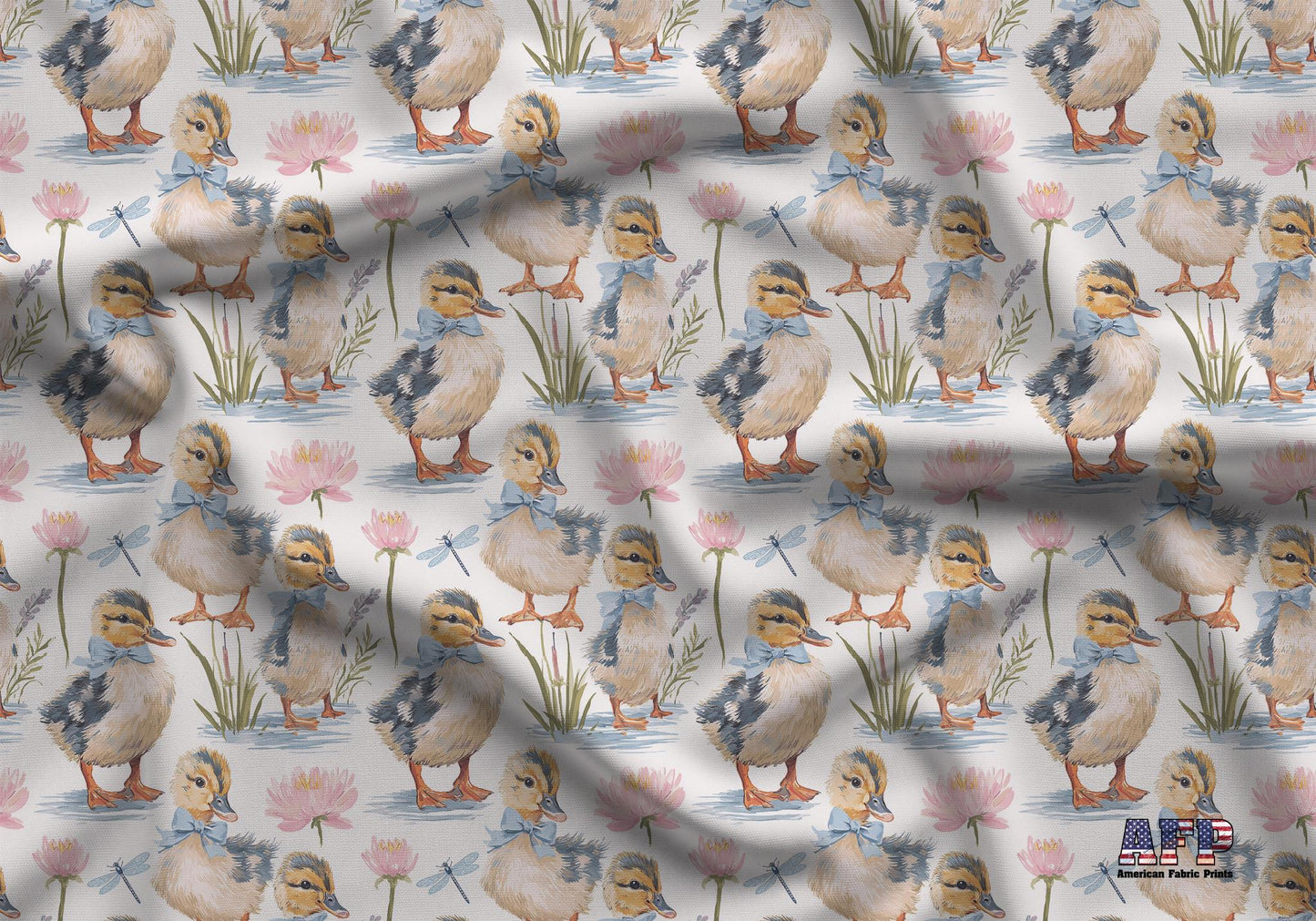 Preppy Boy Ducklings Fabric - Shop now at American Fabric Prints