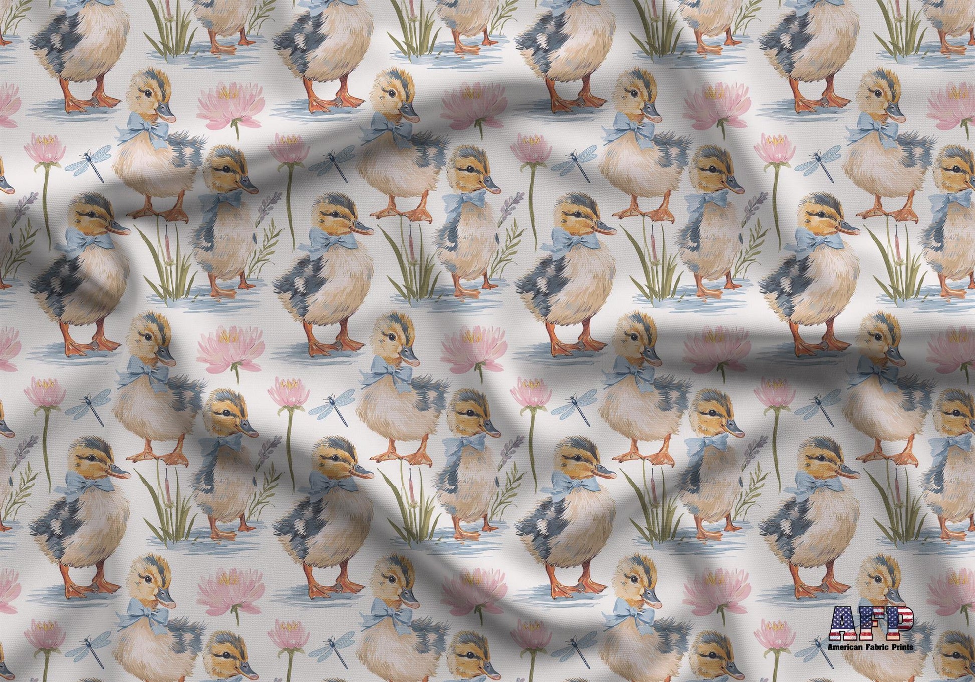Preppy Boy Ducklings Fabric - Shop now at American Fabric Prints