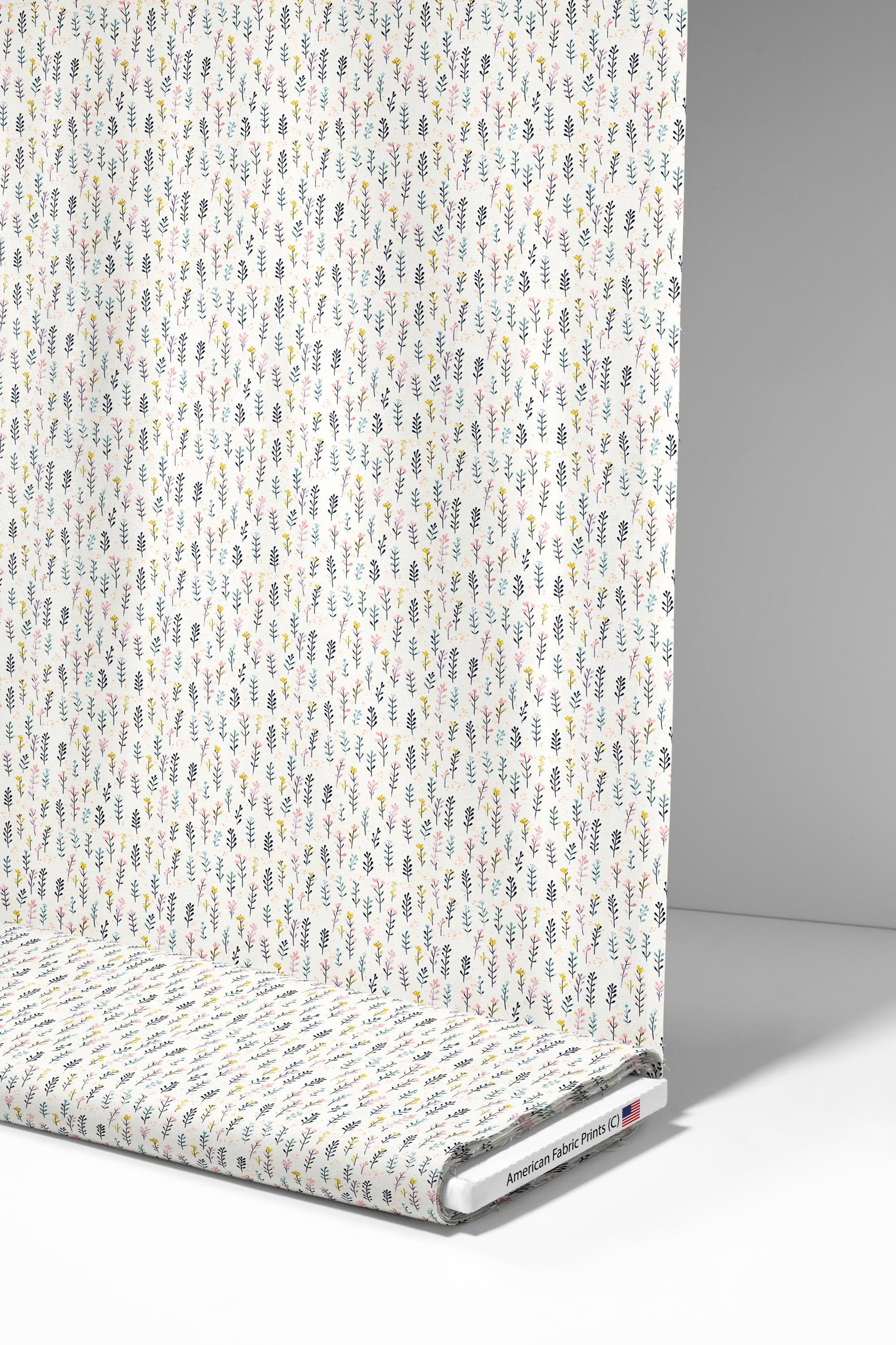 Boho Floral 3 Fabric - Shop now at American Fabric Prints