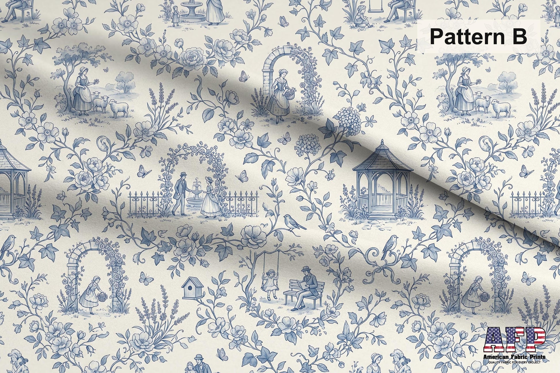 Blue Cottage Fabric Bundle Set - Shop now at American Fabric Prints