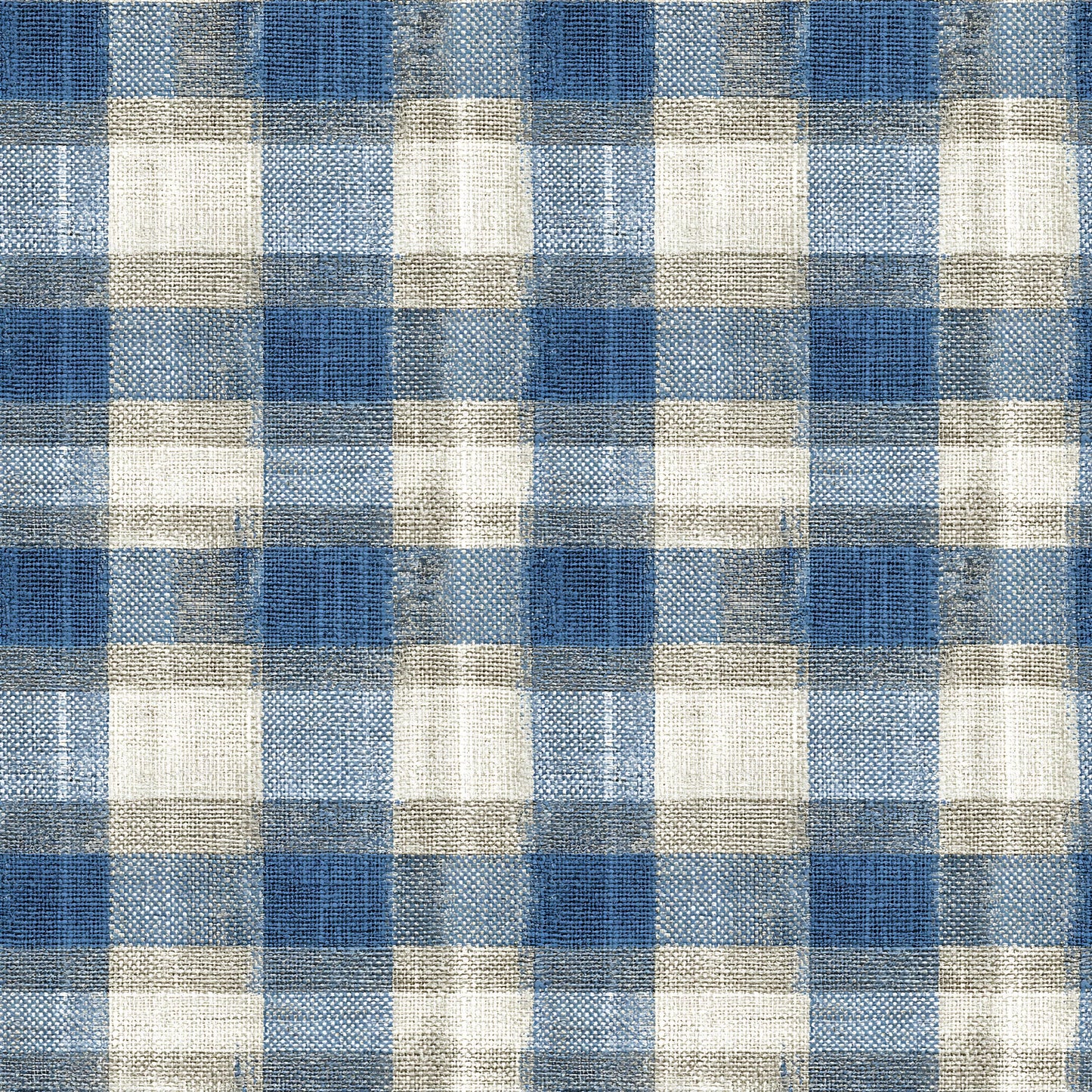 Country Blue Plaid Fabric - Shop now at American Fabric Prints