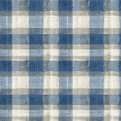 Country Blue Plaid Fabric - Shop now at American Fabric Prints