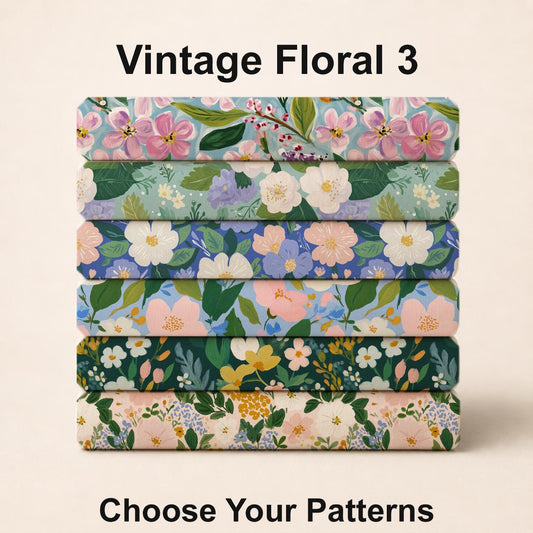 Vintage Floral 3 Fabric Bundle Set - Shop now at American Fabric Prints