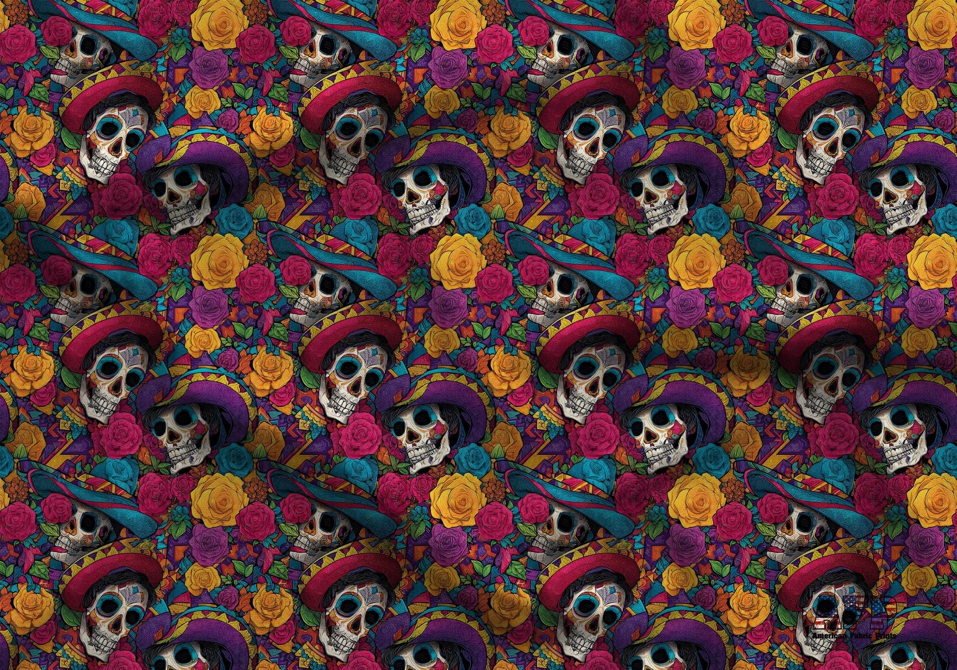Day of the Dead Fabric - Shop now at American Fabric Prints