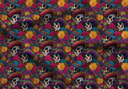 Day of the Dead Fabric - Shop now at American Fabric Prints