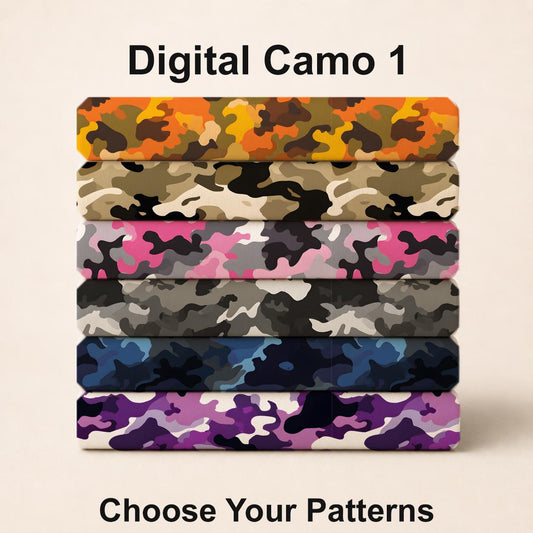 Digital Camo Set 1. Choose your patterns so you can disappear! Shop now at American Fabric Prints.