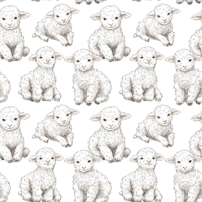 Easter Lamb Fabric - Shop now at American Fabric Prints