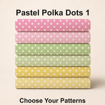 Pastel Polka Dots Set 1. Choose Your Patterns or Select the All! Shop now at American Fabric Prints.