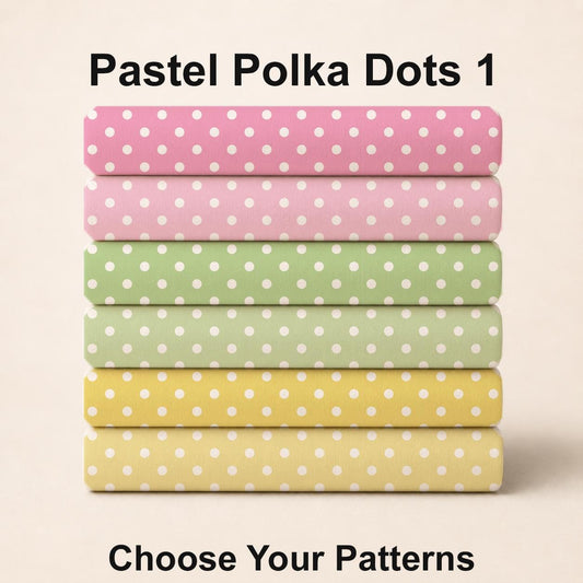 Pastel Polka Dots Set 1. Choose Your Patterns or Select the All! Shop now at American Fabric Prints.