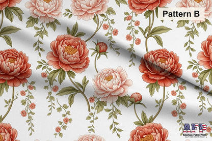 Coral Floral 2 Fabric Bundle Set - Shop now at American Fabric Prints