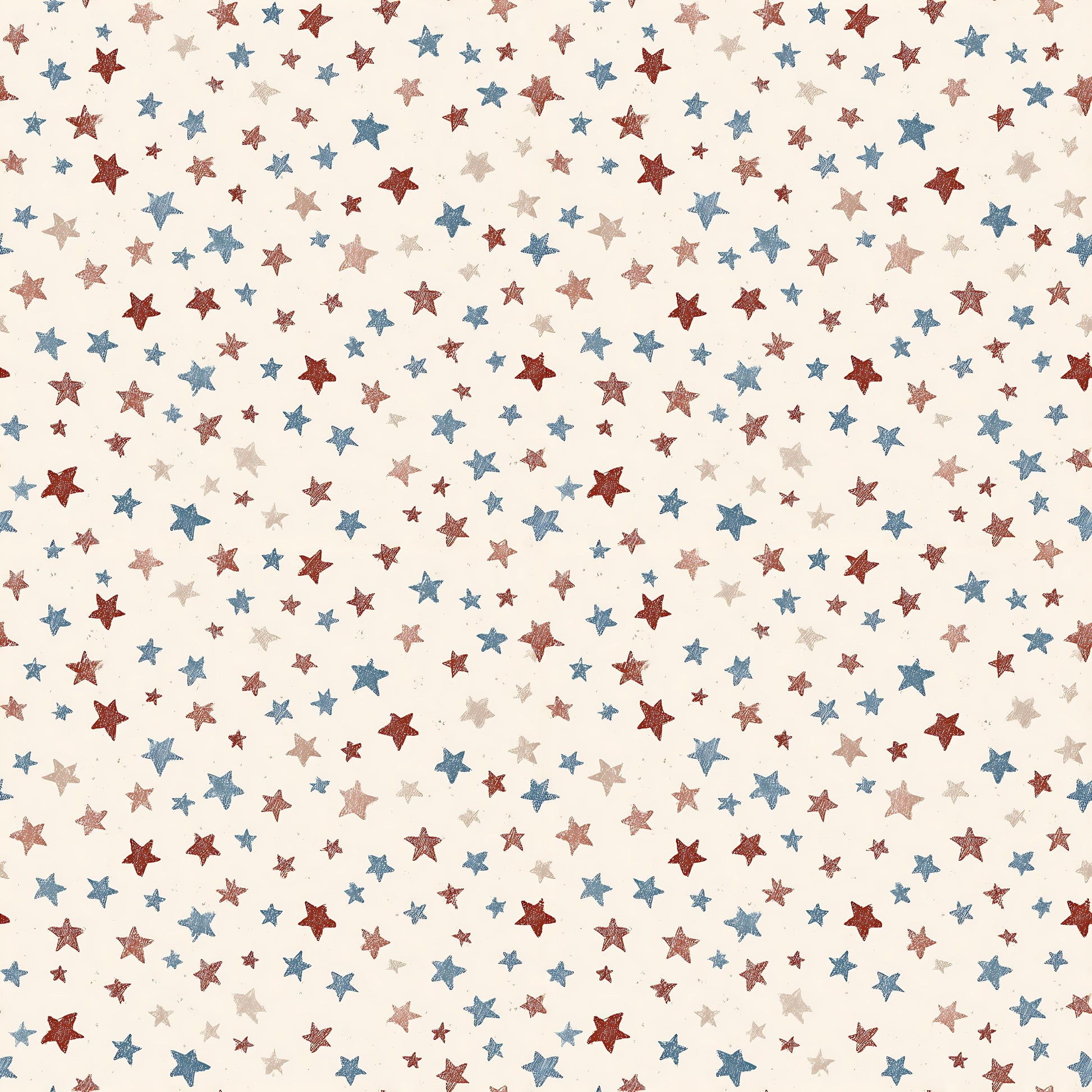 Farmhouse Patriotic Stars Fabric - Shop now at American Fabric Prints