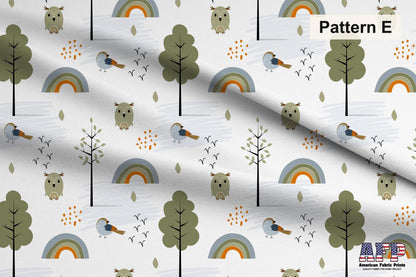 Woodland Animals 4 Fabric Bundle Set - Shop now at American Fabric Prints