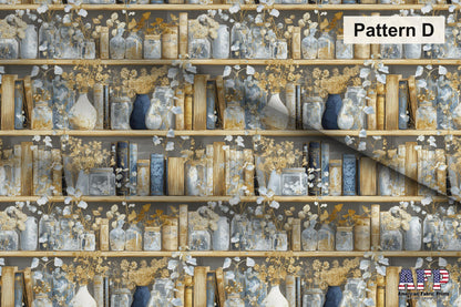 Elegant Bookshelves Fabric Bundle Set - Shop now at American Fabric Prints