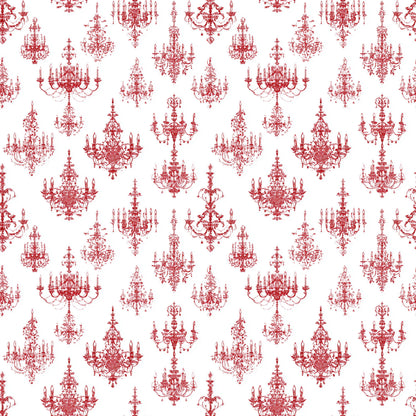 Red French Country Lanterns Fabric - Shop now at American Fabric Prints