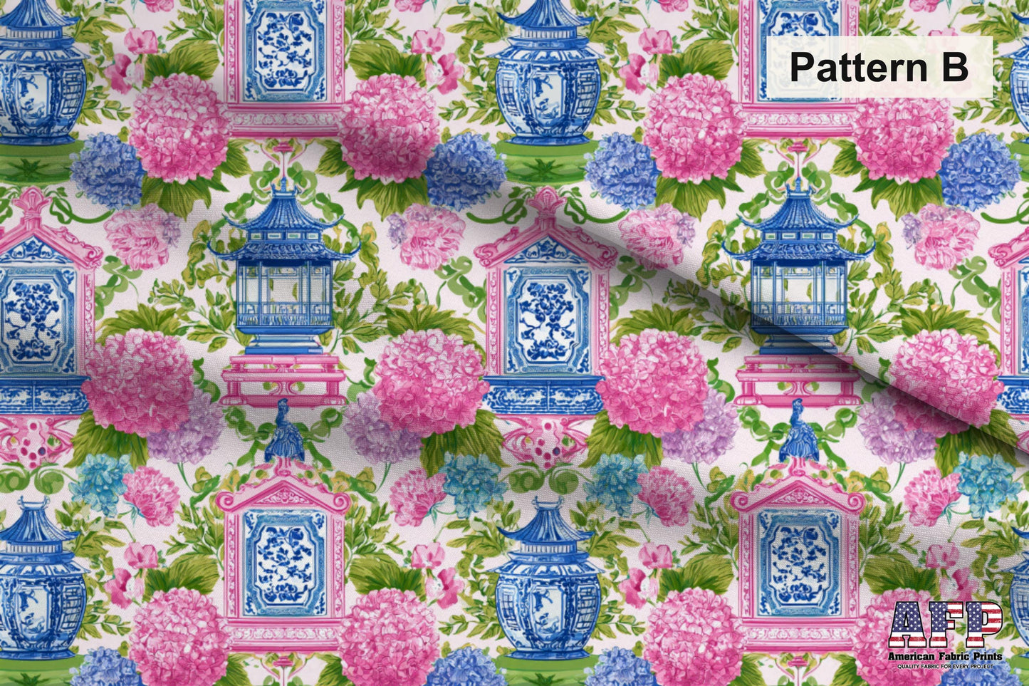 Pink Chinoiserie Mahjong Fabric Bundle Set - Shop now at American Fabric Prints