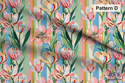 Preppy Tulips 2 Fabric Bundle Set - Shop now at American Fabric Prints