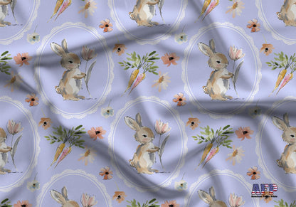 Framed Bunny Fabric - Shop now at American Fabric Prints