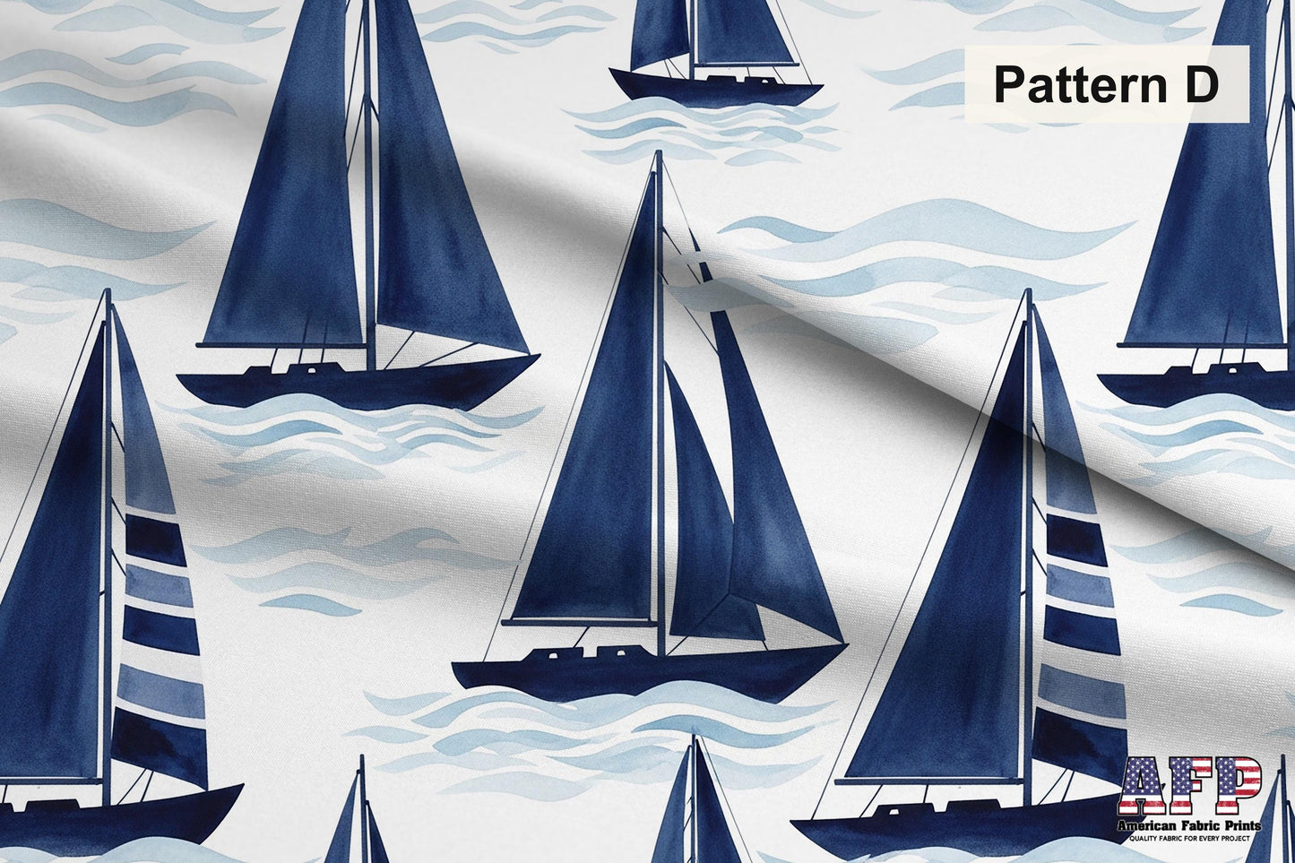 Blue Sailboat 2 Fabric Bundle Set - Shop now at American Fabric Prints