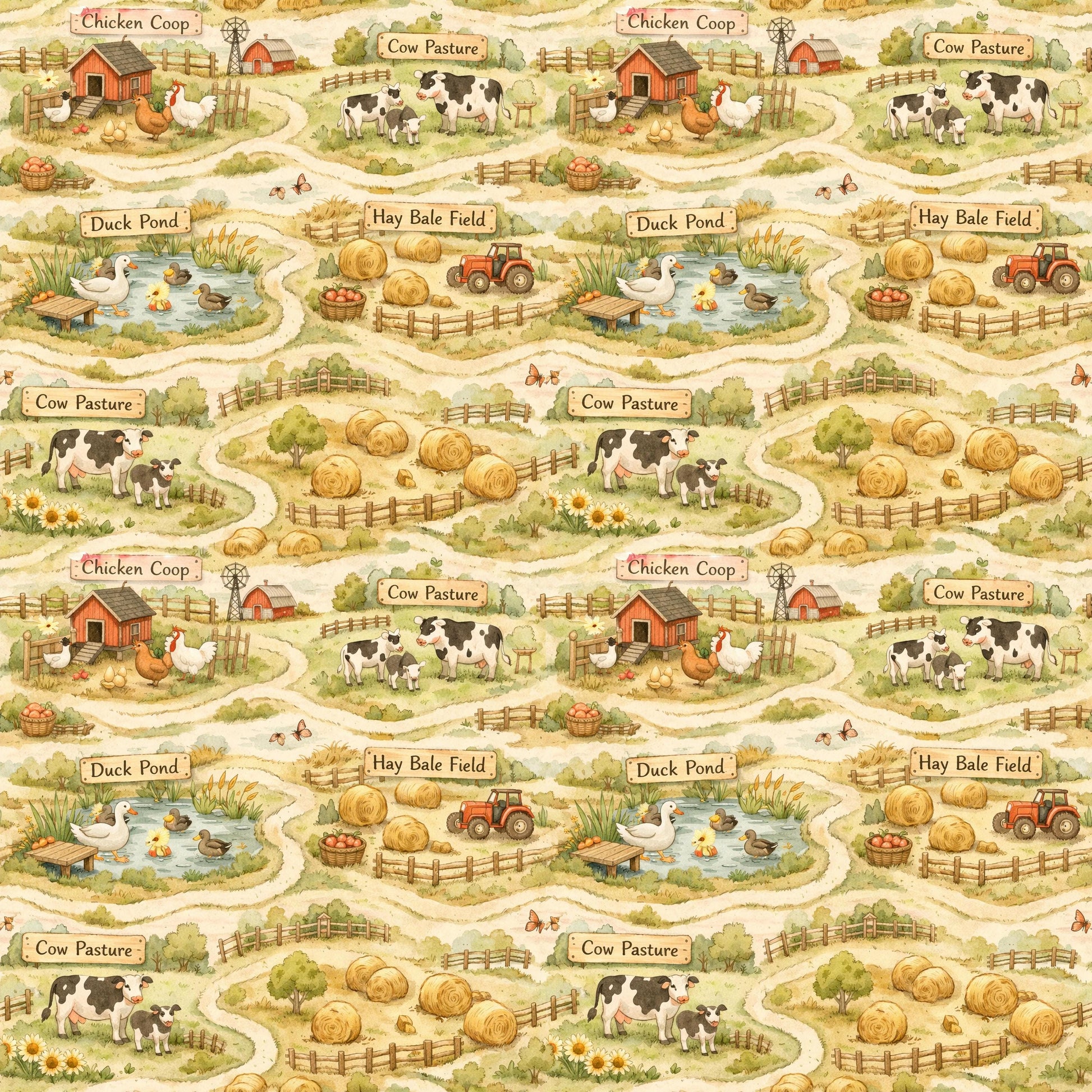 Storybook Farm Fabric - Shop now at American Fabric Prints