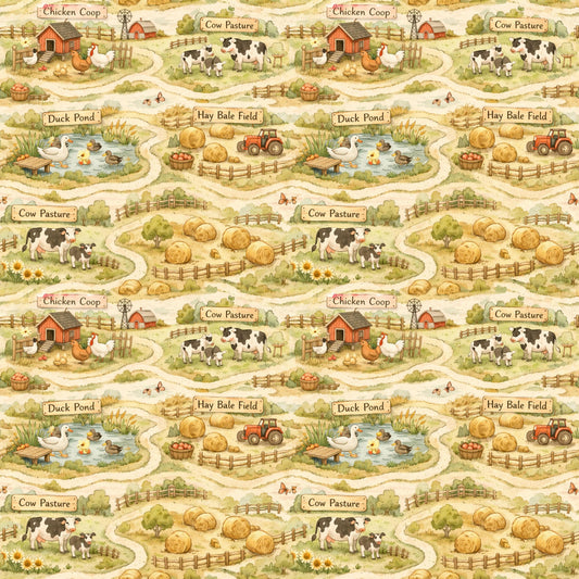 Storybook Farm Fabric - Shop now at American Fabric Prints
